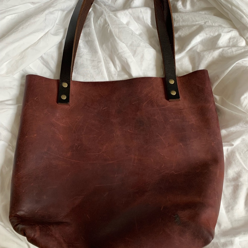 Portland Leather Goods Merlot Tote